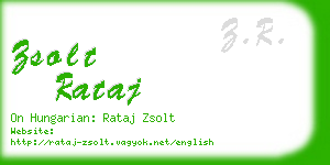 zsolt rataj business card